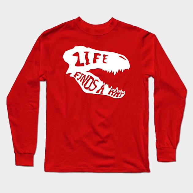 Life finds a way v2 Long Sleeve T-Shirt by JJFGraphics
